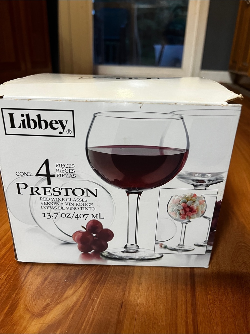 Libbey Preston Red Wine Glasses - Clear Glass (Set of 4)